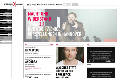 schauspielhannover.de - Marketing Manager Hannover
