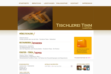 tischlerei-timm.eu/html/startseite_.html - Tischler Lilienthal