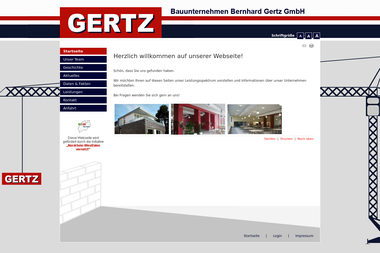 gertz-bau.de - Hochbauunternehmen Bottrop