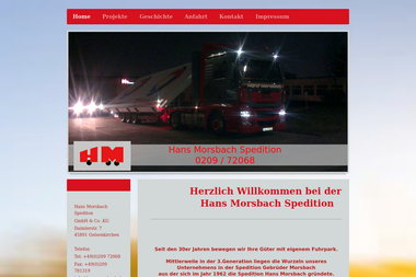 hansmorsbach.de - Unternehmen für andere Transporte Gelsenkirchen