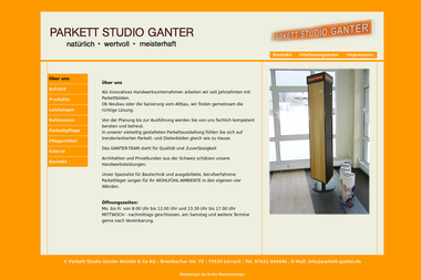 parkett-studio-ganter.de - Bodenbeläge Lörrach