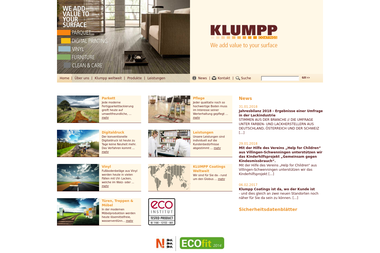 klumpp-coatings.de - Malerbedarf Stuttgart