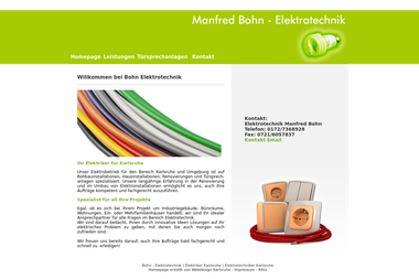 bohn-elektrotechnik.de - Elektriker 