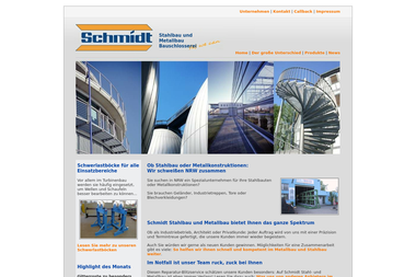 schmidt-stahlbau.com - Stahlbau Duisburg