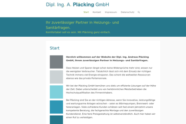 plaecking-gmbh.de - Heizungsbauer Wuppertal