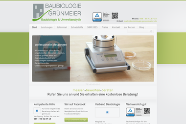 baubiologie-gruenmeier.de - Baugutachter Frankfurt