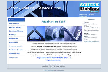 schenk-stahlbau-service.de - Stahlbau Karlsruhe