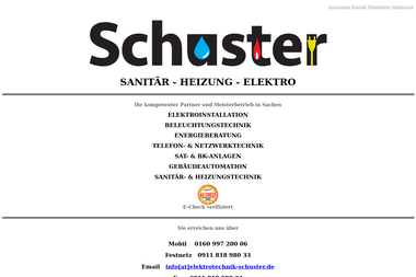 elektrotechnik-schuster.de - Elektriker Nürnberg