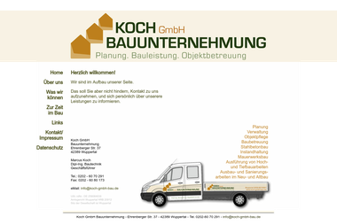 koch-gmbh-bau.de - Hochbauunternehmen Wuppertal