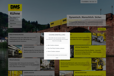 kuehne-dms.de - Unternehmen für andere Transporte Dortmund