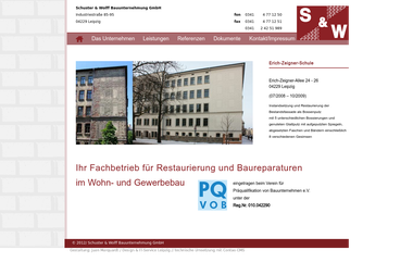 schuster-wolff.de - Hochbauunternehmen Leipzig
