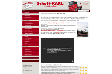 schutt-karl.com - Containerverleih München