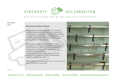 kirchhoff-holzarbeiten.de - Tischler Düsseldorf