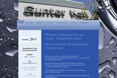 gunterkarl.de - Heizungsbauer Bielefeld