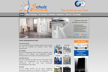 schulz-gebaeudetechnik.de - Klimaanlagenbauer Bremen