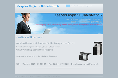 caspers-kopier-datentechnik.de - Druckerei Köln
