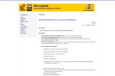 gk-logistik.de - Internationale Spedition Wuppertal