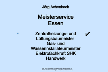 achenbach-meisterservice.de - Anlagenmechaniker Essen