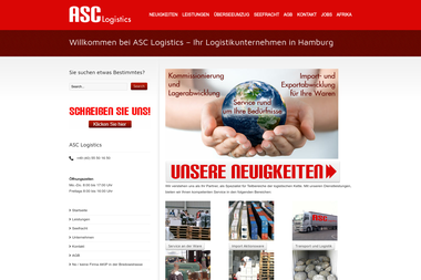 ascon-logistic.de - Autotransport Hamburg