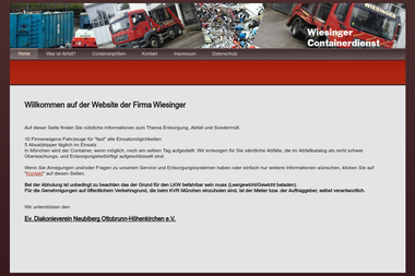 wiesinger-containerdienst.de - Containerverleih Neubiberg